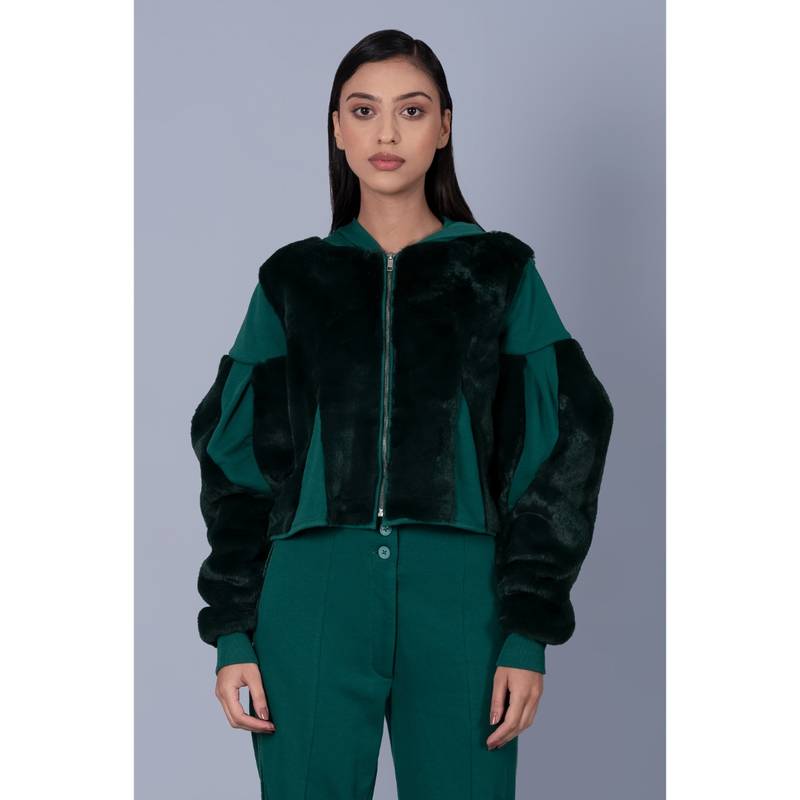 Muvazo Women Evergreen Elegantly Evergreen Sweatshirt (L)