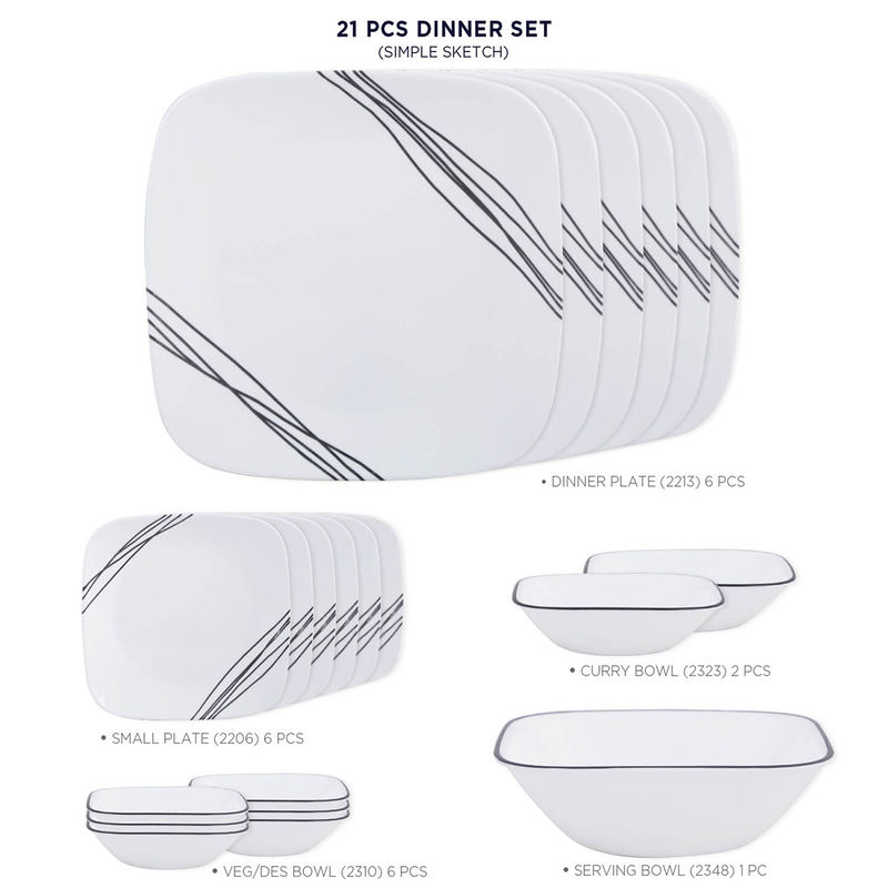 Corelle hotsell simple sketch
