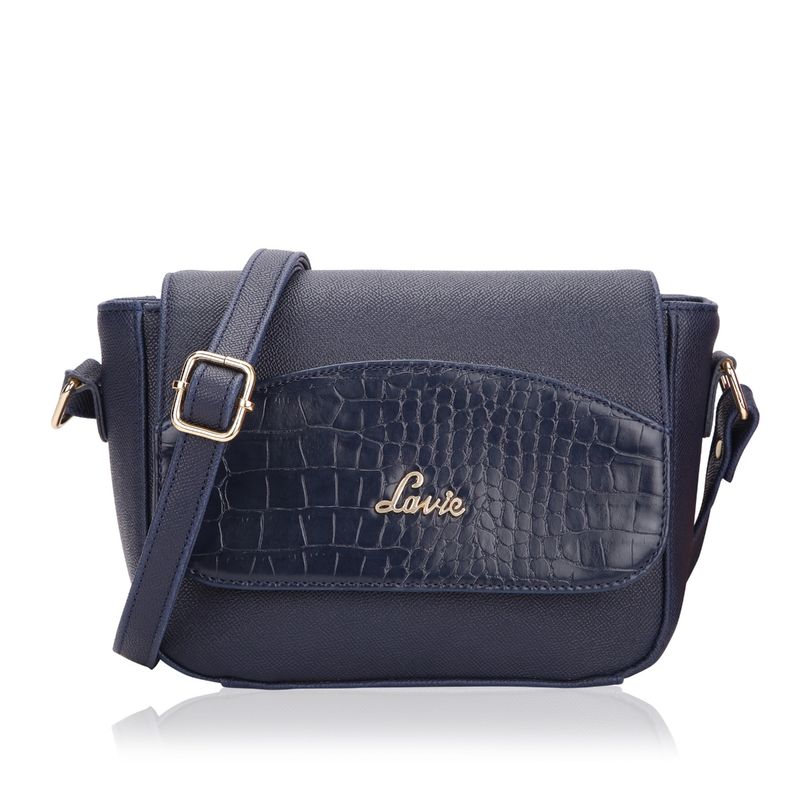 Lavie Women's Brocroc Flap Sling Bag (Navy) (M)