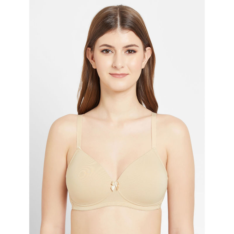Essentials Padded Non Wired Full Cup Cotton Comfortable T-Shirt Bra (36DD)