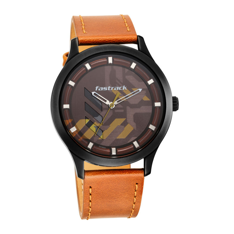 Fastrack Watches Gamify 3250nl02 Brown Dial Analog Watch For Men