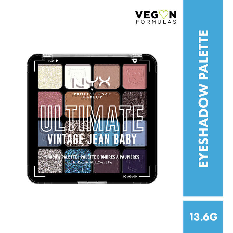 NYX Professional Makeup Ultimate Shadow Palette - Vintage Jeans
