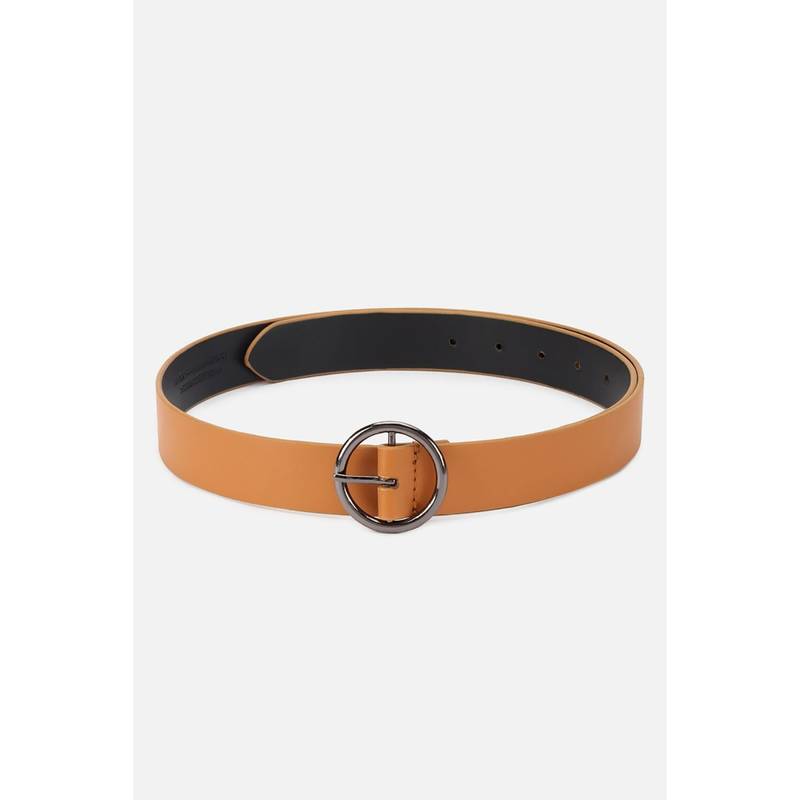 Van Heusen Women Brown Solid Casual Belt-VWBLSSSCOR00034 (M)