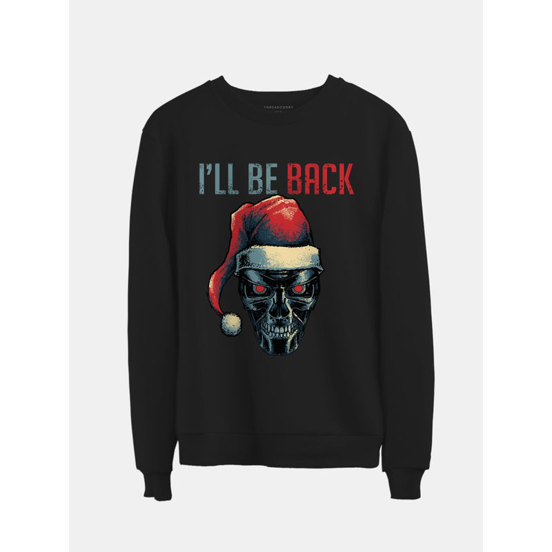 THREADCURRY Christmas Spoof Printed Sweatshirt for Men (XL)