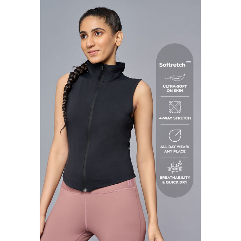 RYZ Women Enahnace Sleeveless Jacket Black (L)