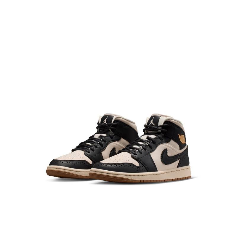Nike Air Jordan 1 Mid SE Womens Black Sneakers (UK 3)