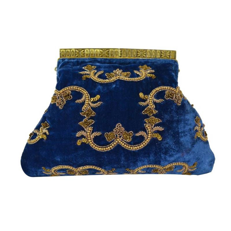 Buy Praccessorii Blue Zardozi Batuwa Online