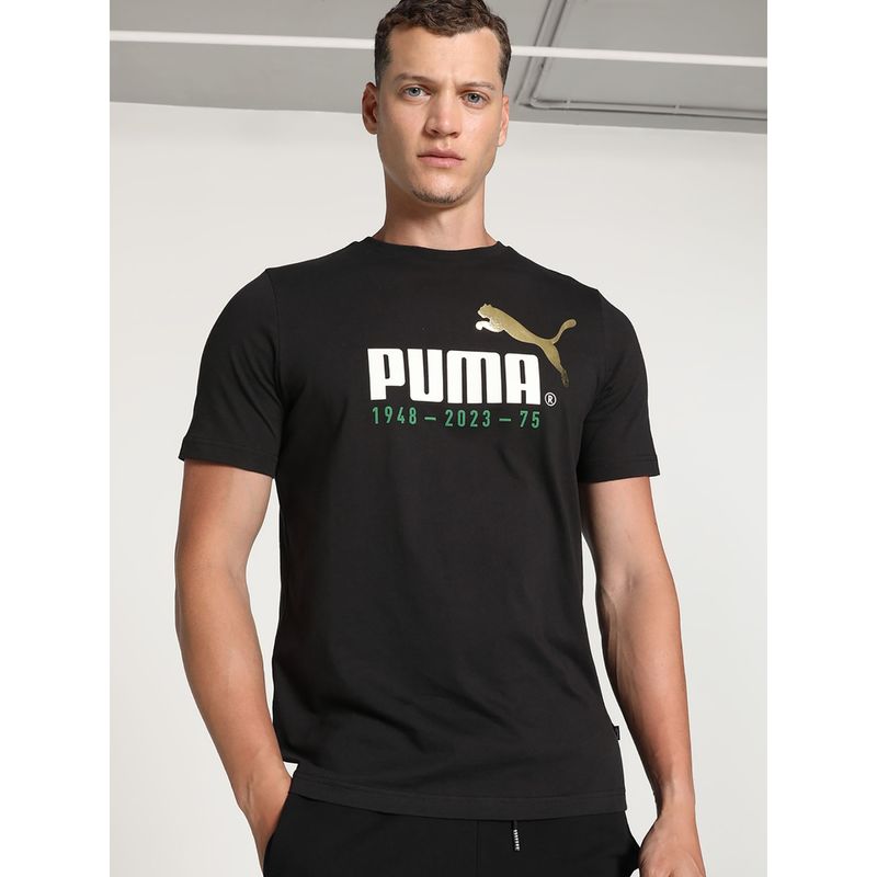 Buy Puma No. 1 Logo Celebration Men s Black T Shirt Online