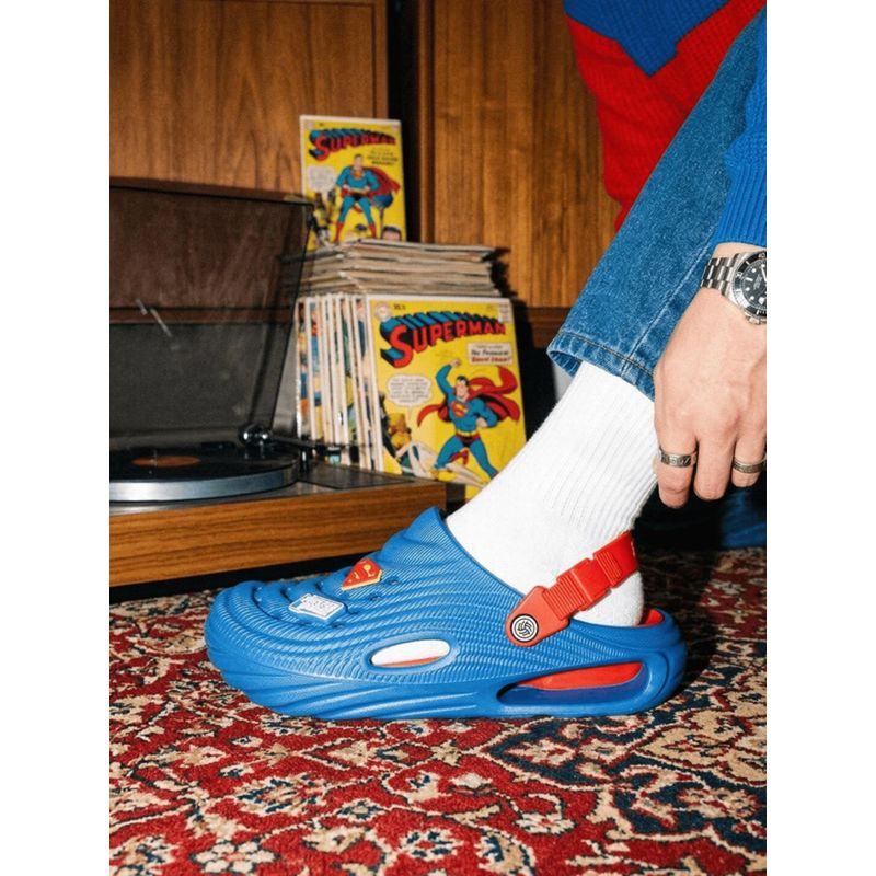 Bacca Bucci Men Blue Justice League Clogs (UK 7)