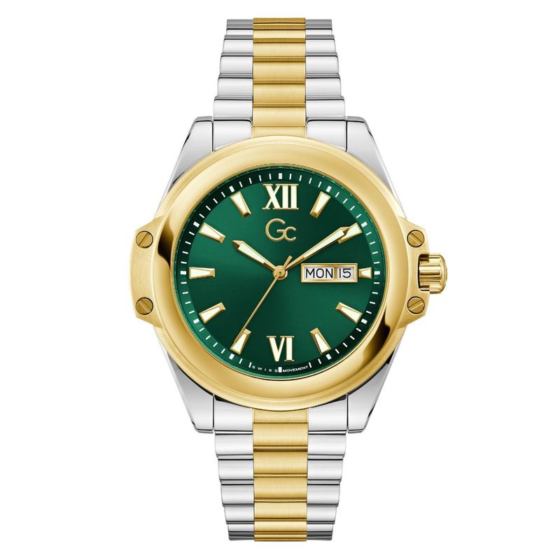 Price History of GC Men Green Round Analog Watch Z40002G9MF (M