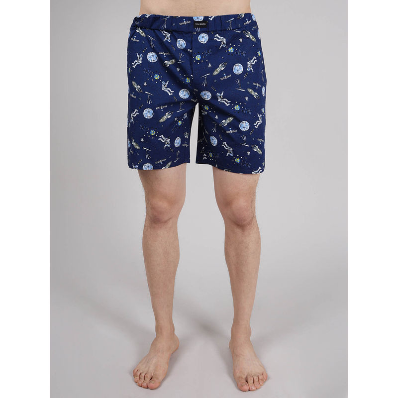TOM BURG Men's Printed Cotton Boxer Shorts (2XL)