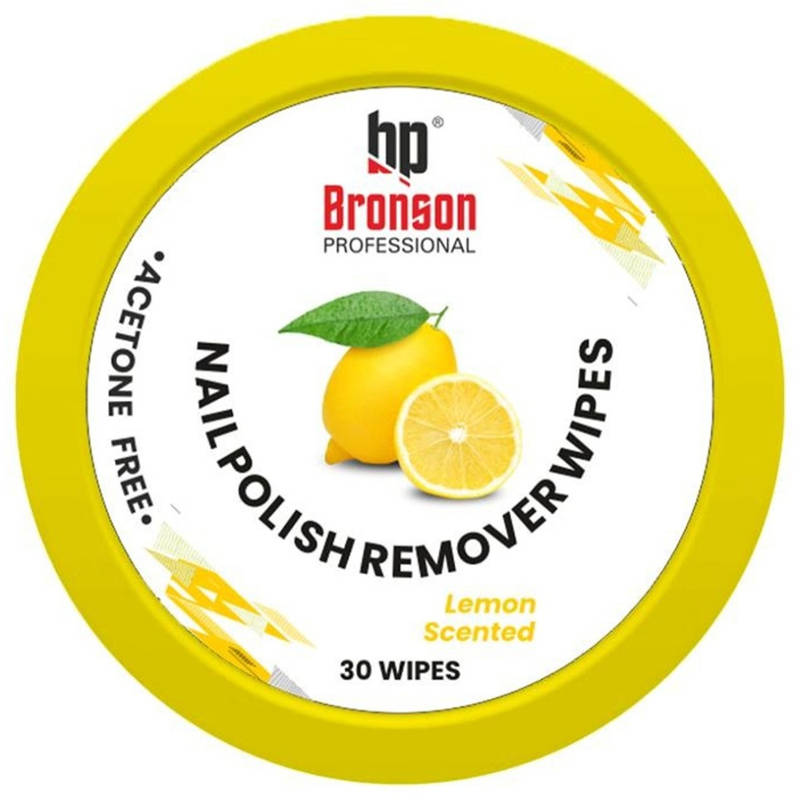 Bronson Professional Nail Polish Remover Wipes - Lemon