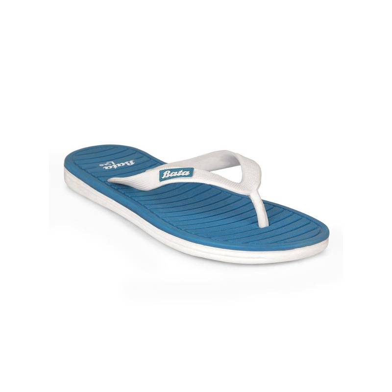 Bata Womens Stylish and Comfortable Thong Flipflops - Blue (UK 3)