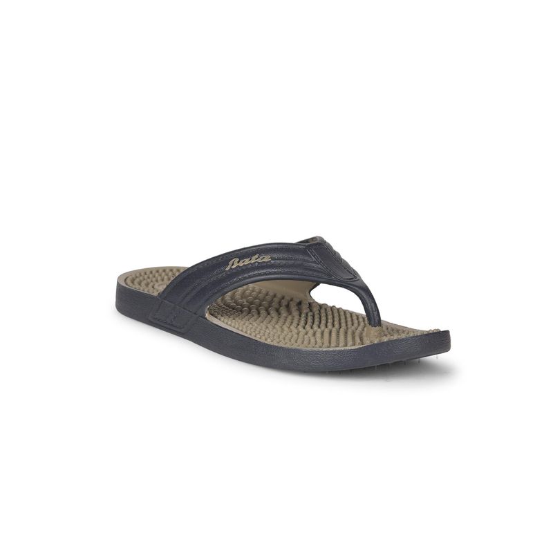 Bata Mens Lightweight and Durable Slippers Thong Flip Flops - Blue (UK 8)