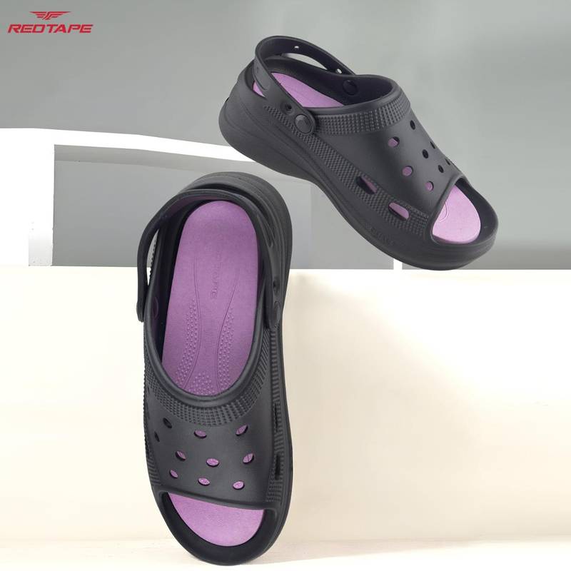 Red Tape Womens EVA Comfort Clogs - Black (UK 4)