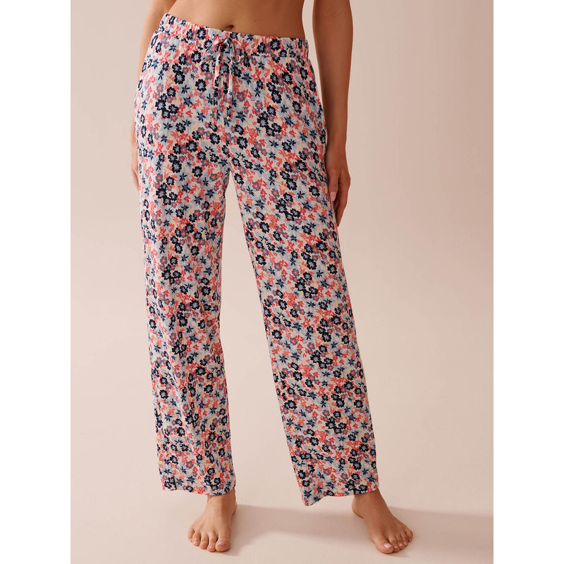 La Vie En Rose Ditsy Floral Print Soft Jersey Pyjama (S)