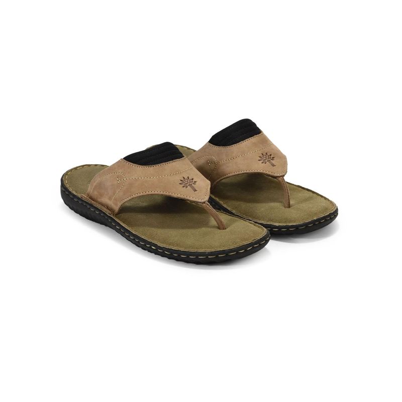 WOODLAND Men Khaki Flipflops (EURO 41)