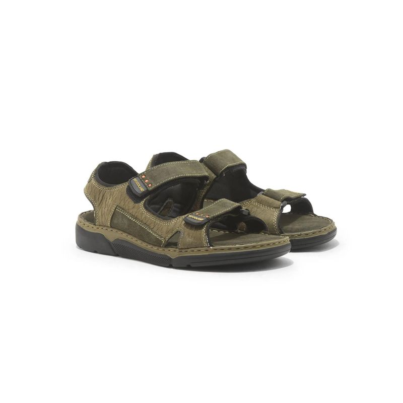 WOODLAND Men Olive Green Casual Sandals (EURO 41)