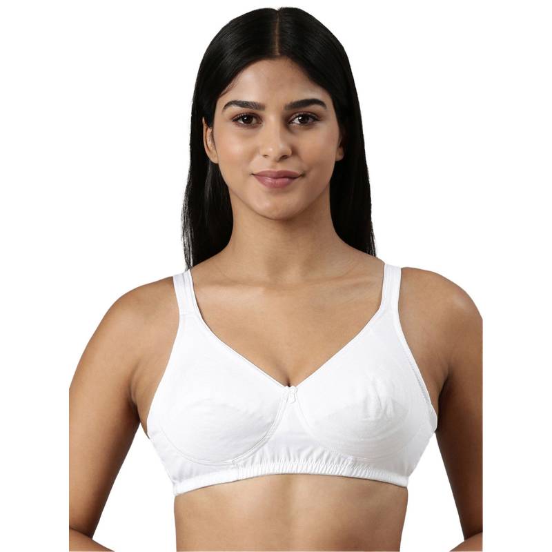 BLOSSOM Double Layered Wide Strap Bra Circlet - White (32B) (32B)