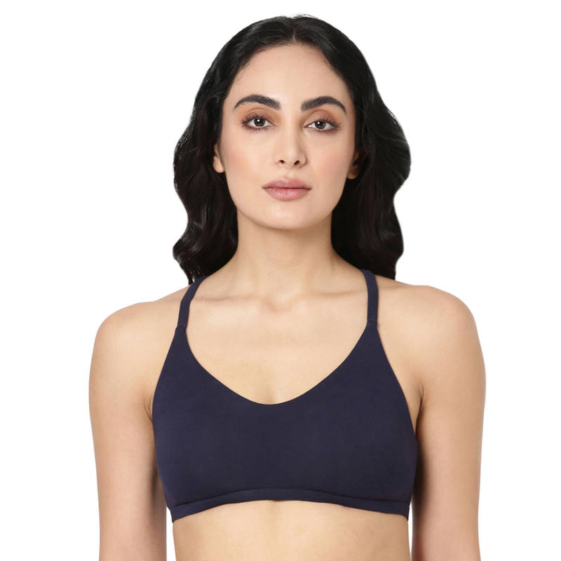 BLOSSOM Blue Teenagers Pull On Bra with Racerback (32B) (32B)