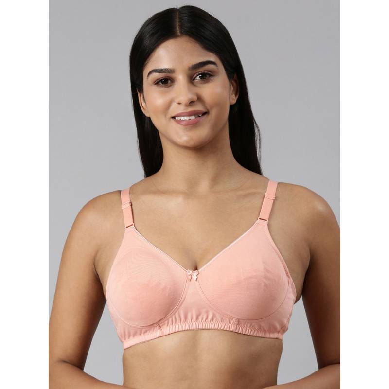 BLOSSOM Cotton T-Shirt Bra Peach (32B) (32B)