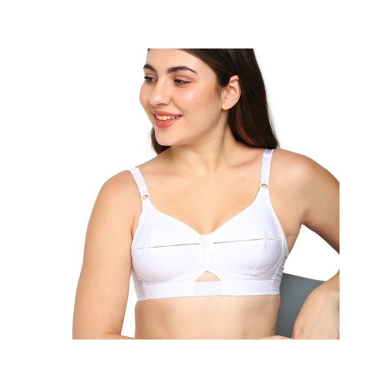BLOSSOM Full Coverage Full Support Anti-Bacterial Everyday Bra White (32B) (32B)