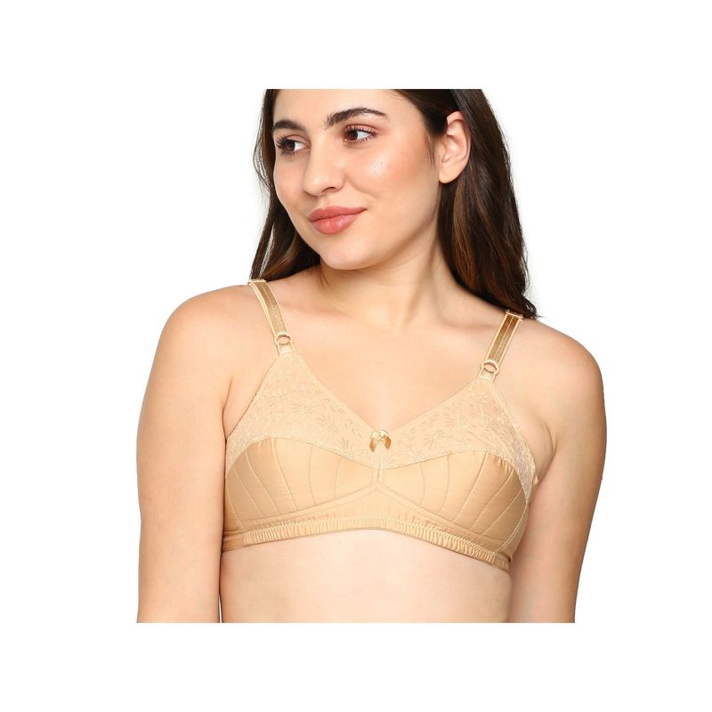 BLOSSOM Cotton Uplift Bra Beige (32B) (32B)