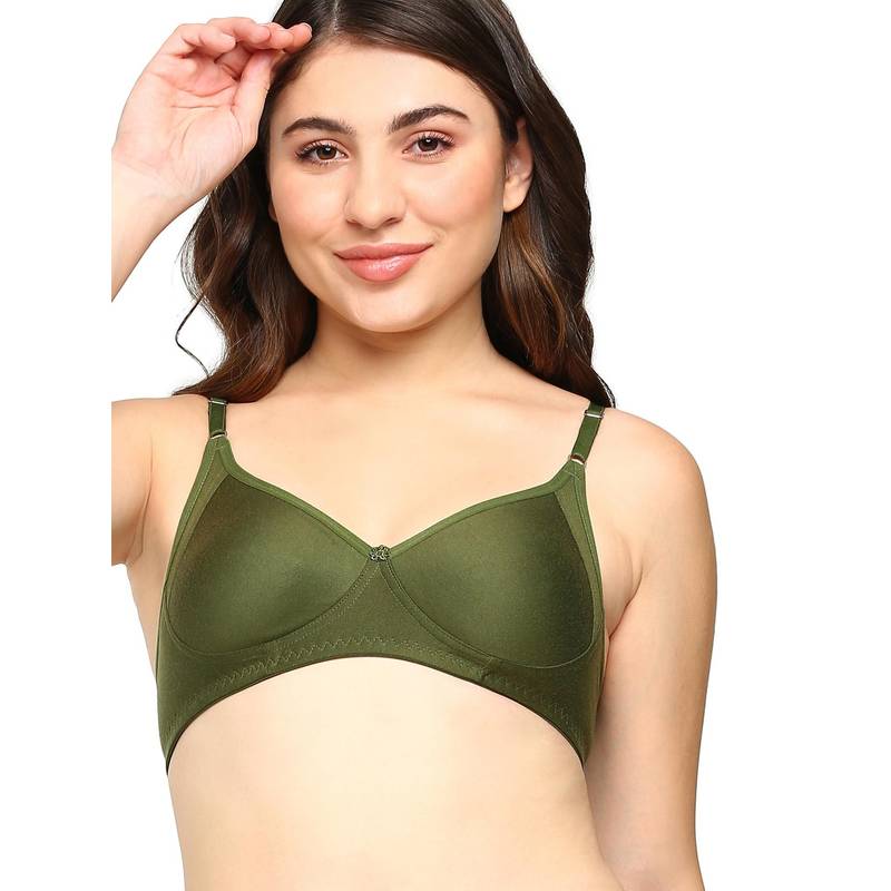 BLOSSOM Moulded T-Shirt Bra Featuring Side Panels Gracious Green (30B) (30B)