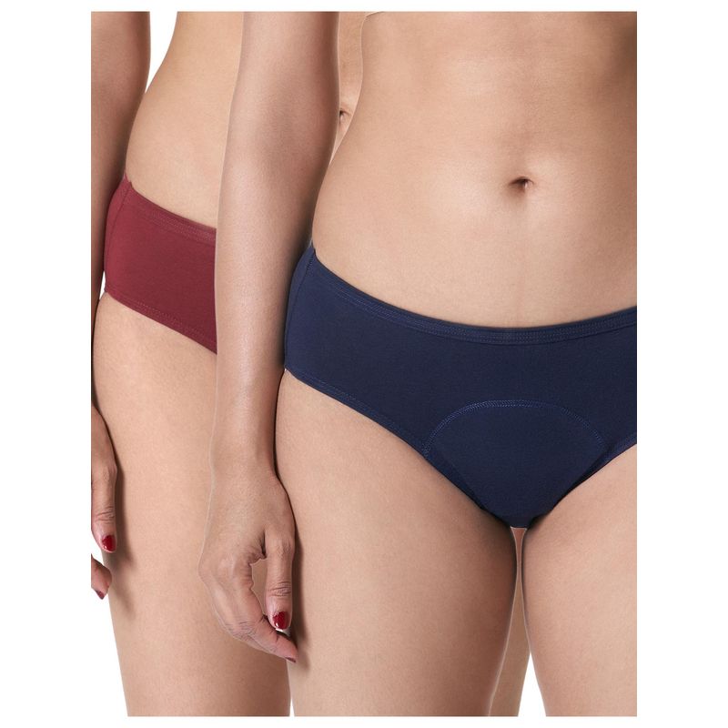 BLOSSOM Reusable Cotton Period Panty Multi-Color (Pack of 2) (M) (Pack of 2) (M)
