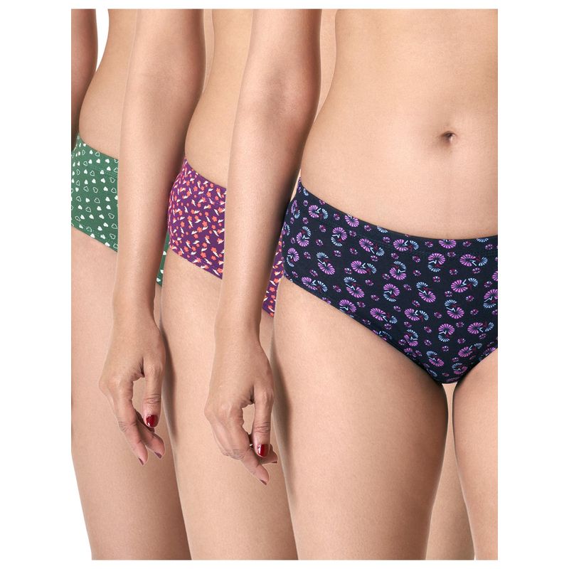 BLOSSOM Iris Dark Panty Multi-Color (Pack of 3) (M) (Pack of 3) (M)