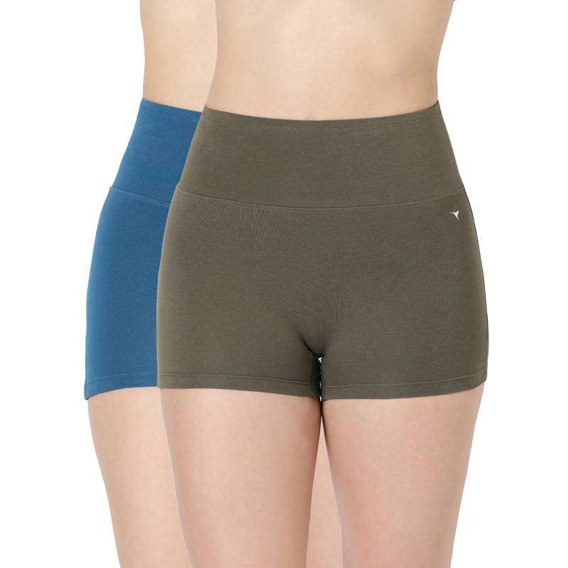 BLOSSOM Tummy Shorts Multi-Color (Pack of 2) (L) (Pack of 2) (L)