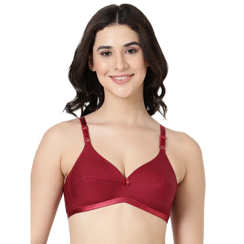 BLOSSOM Women Maroon Regular Jasmine Maroon Bra (36B) (36B)