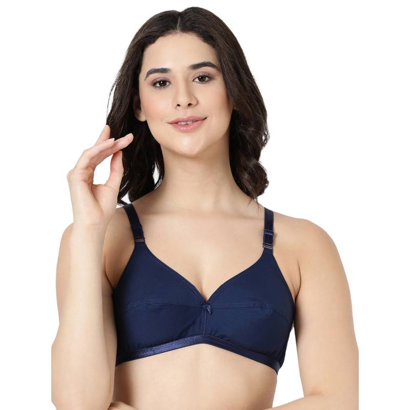 BLOSSOM Women Navy Blue Regular Jasmine N Blue Bra (32B) (32B)