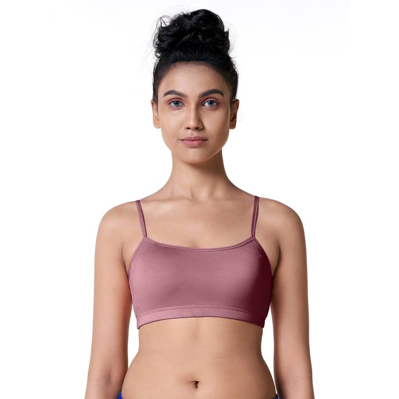 BLOSSOM Single Layered Cotton Slip On Beginners Bra Starters Lavender (30B) (30B)