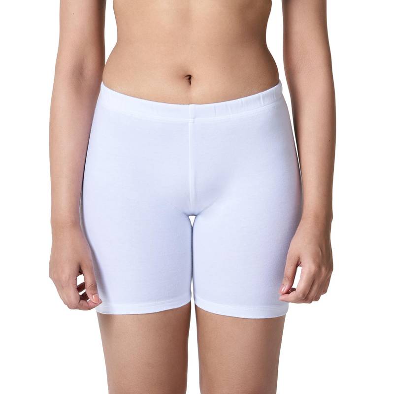 BLOSSOM Women's 100% Cotton Mid Thigh Shorties (XS) (XS)