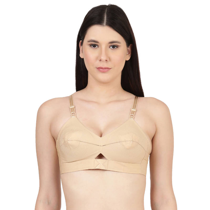 BLOSSOM Priyasajini Solid Full Coverage Bra Nude (38D) (38D)