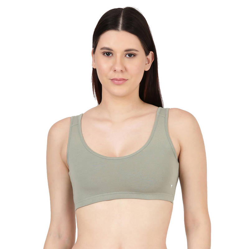 BLOSSOM Blissful Solid T-Shirt Bra Green (Pack of 2) (32B) (Pack of 2) (32B)