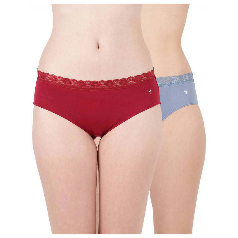 BLOSSOM Women Multi-Color Serene Panties (Pack of 2) (L) (Pack of 2) (L)