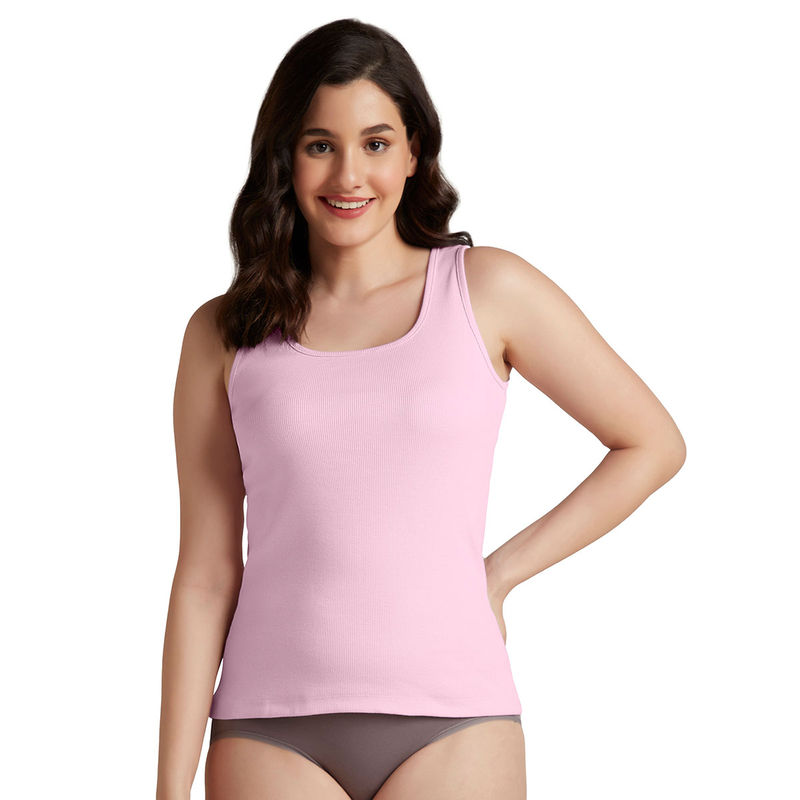 Amante U-Neck Sleeveless Rib Tank Top (S)