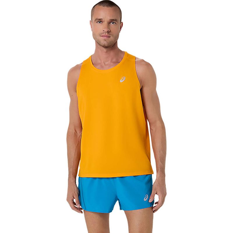 ASICS Yellow Polyester Regular Tank (XL)