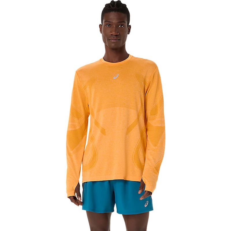 ASICS Yellow Polyester Regular T-Shirt (XL)