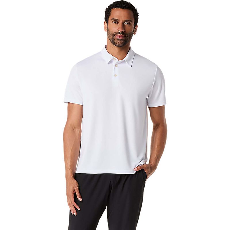 ASICS White Polyester Regular Polo T-Shirt (XL)