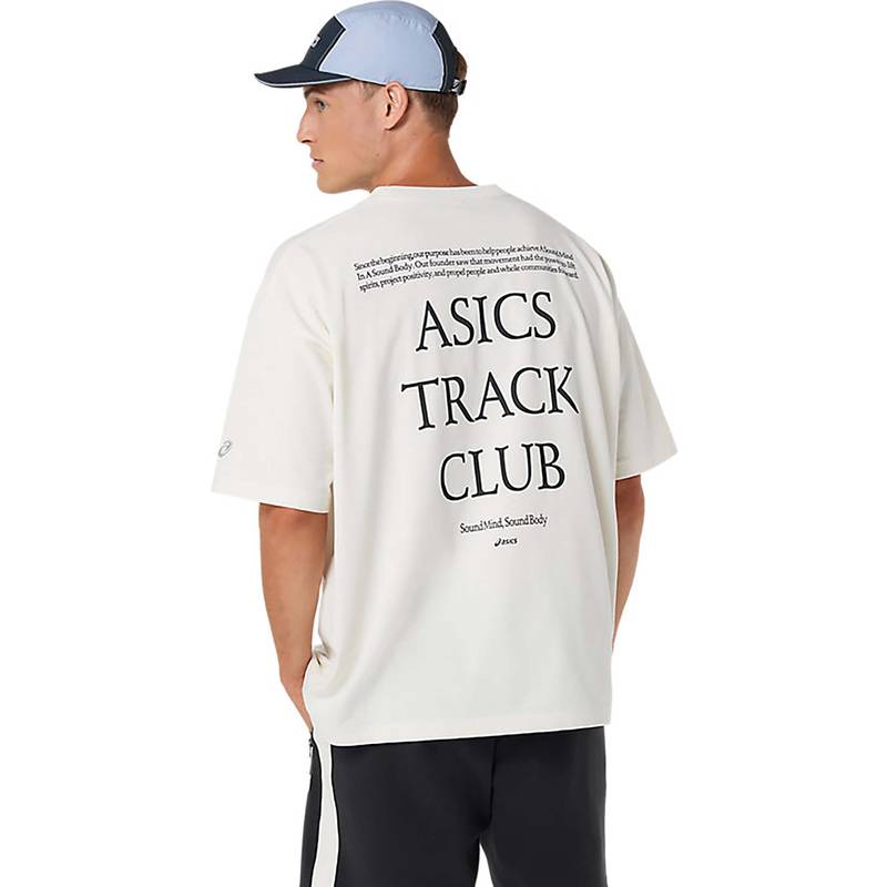 ASICS White Cotton Relaxed T-Shirt (XS)