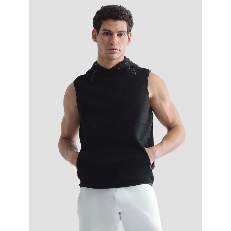 U.S. POLO ASSN. Black Cotton Regular Hoodie (M)