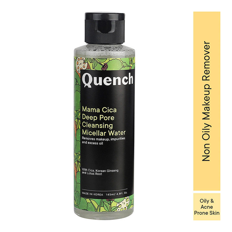Quench Pore Cleansing Micellar Water (Korean Makeup Remover) with Cica & Korean Ginseng