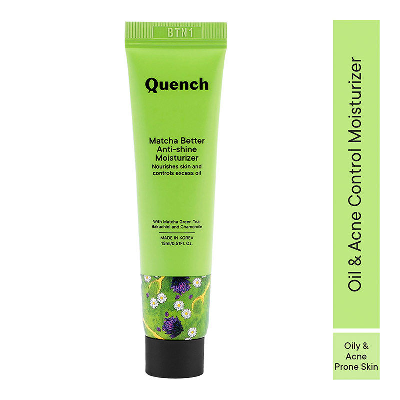 Quench Matcha Green Tea Moisturizer, Controls Acne & Boosts Collagen