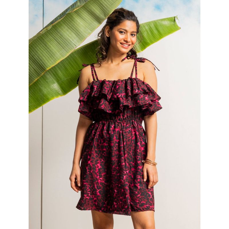 Erotissch Animal Printed Swimwear Cover Up Dress (S)