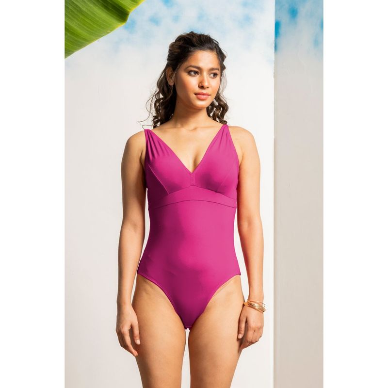 Erotissch V-Neck Sleeveless Swim Bodysuit (S)