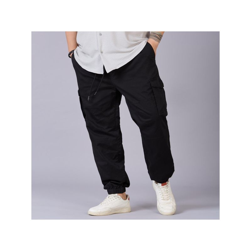 UNSIZED Mens Black Slim Cargo Pant (2)