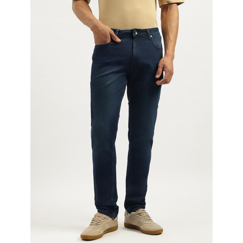 United Colors of Benetton Mens Solid Slim Tapered Fit Jeans (40)